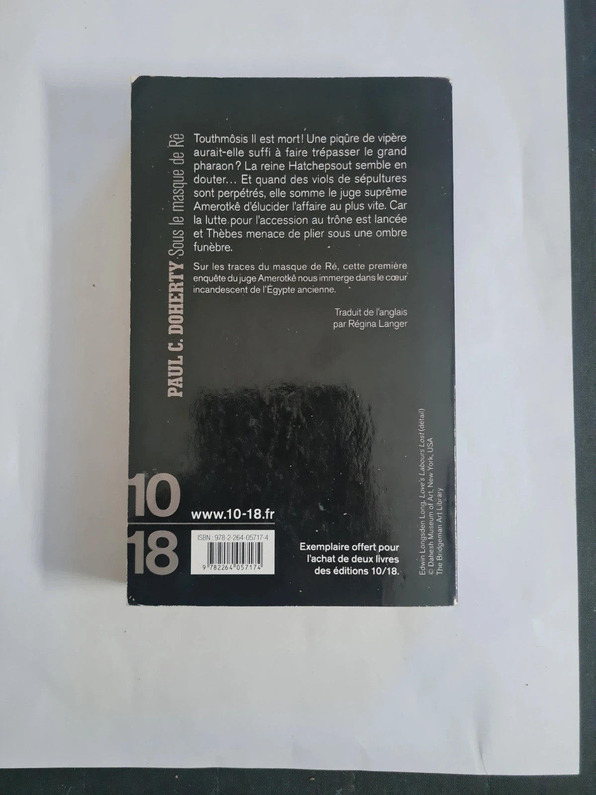 Sous le masque de Re Paul Doherty
French édition