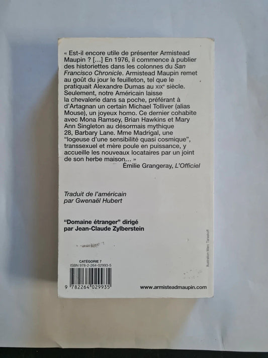 Chroniques de San Francisco Tome 5 - D'un bord à l'autre
Armistead Maupin