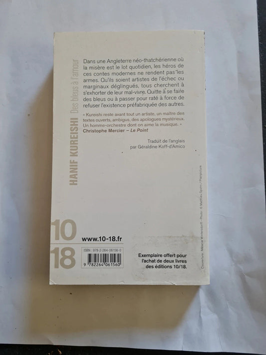 Des bleus à l'amour, Hanif Kureishi - 10-18