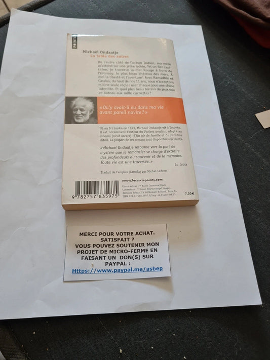 La table des autres, Michael Ondaatje , 9782757835975