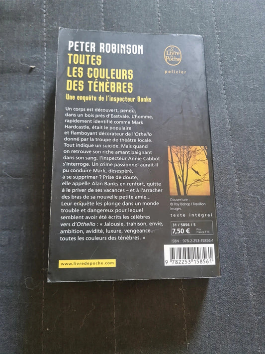 Toutes les couleurs des ténèbres, Peter Robinson