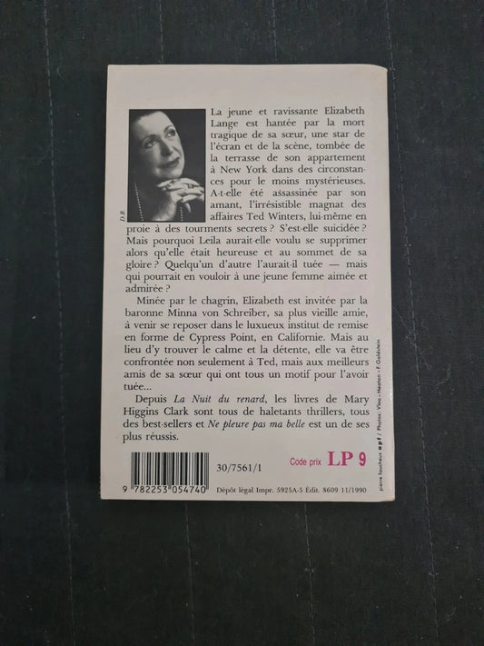 Ne pleure pas ma belle, Mary Higgins Clark
