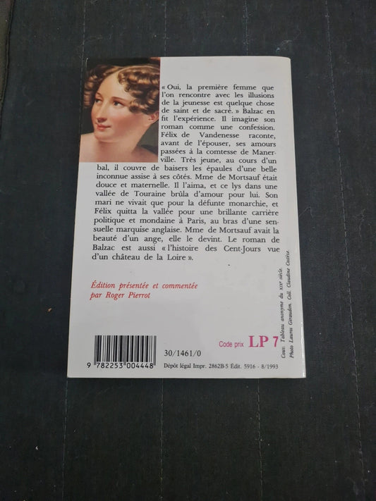 Le Lys dans la vallée, Honoré de Balzac