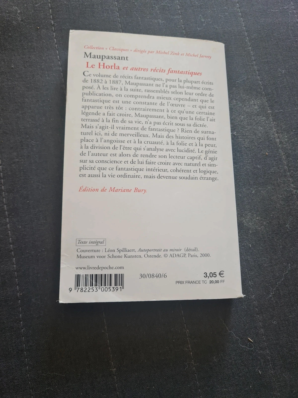 Le Horla et autre récits fantastiques, Guy de Maupassant, Michel Zink, Michel Jarrety