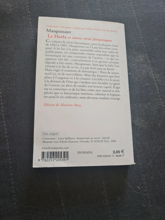 Le Horla et autre récits fantastiques, Guy de Maupassant, Michel Zink, Michel Jarrety