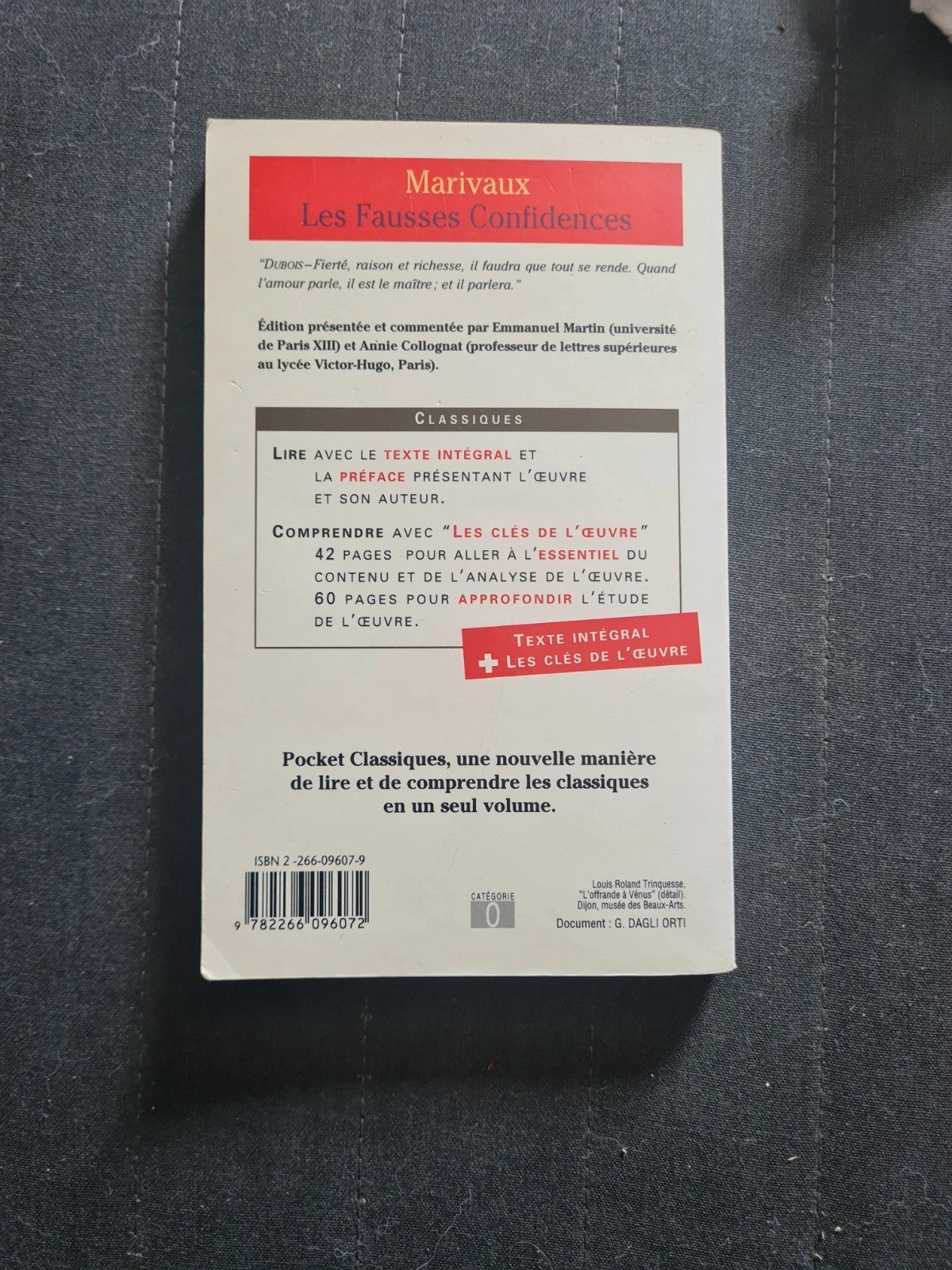 Les Fausses Confidences - Pierre de Marivaux