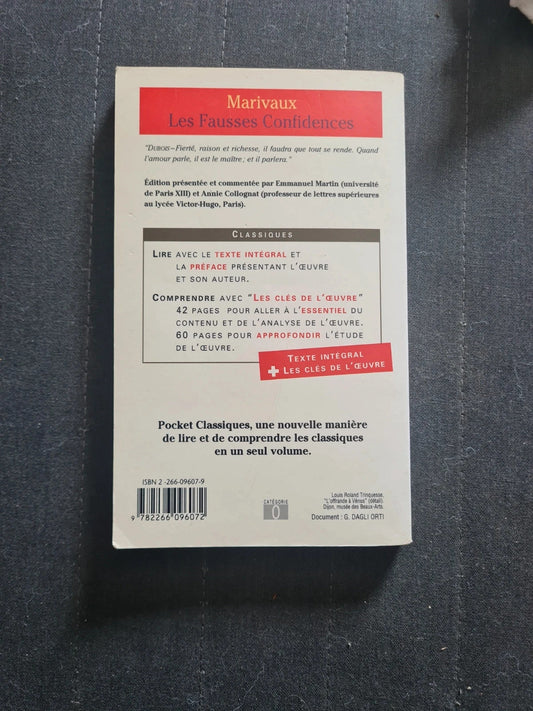 Les Fausses Confidences - Pierre de Marivaux