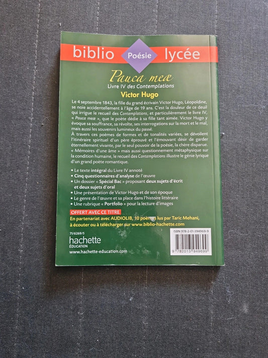 Pauca Meae Livre Iv Des Contemplations - Victor Hugo - Bibliolycée 73