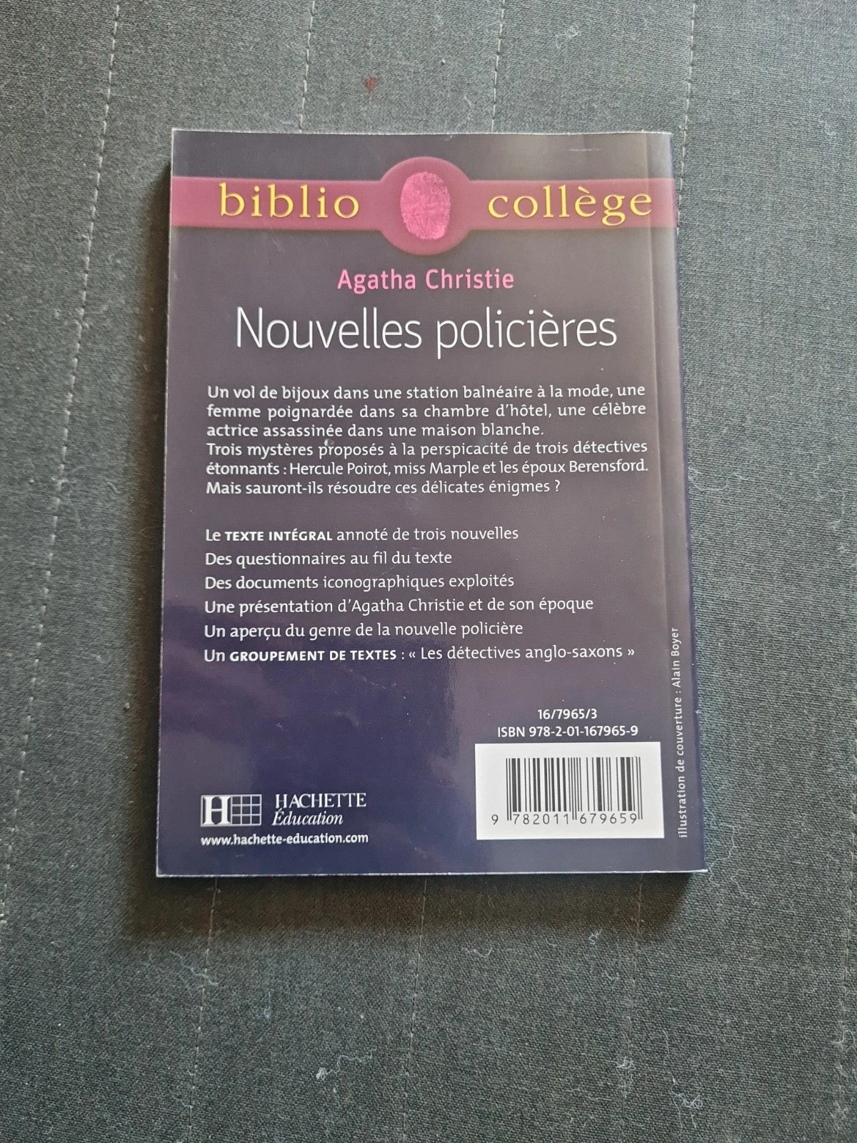 Nouvelles Policières - Agatha Christie - hachette - Bibliocollège 21