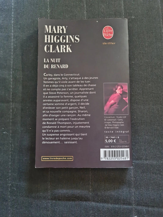 La Nuit du renard, Mary Higgins Clark