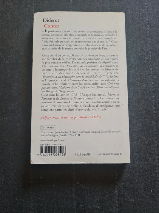Contes, Denis Diderot, Béatrice Didier