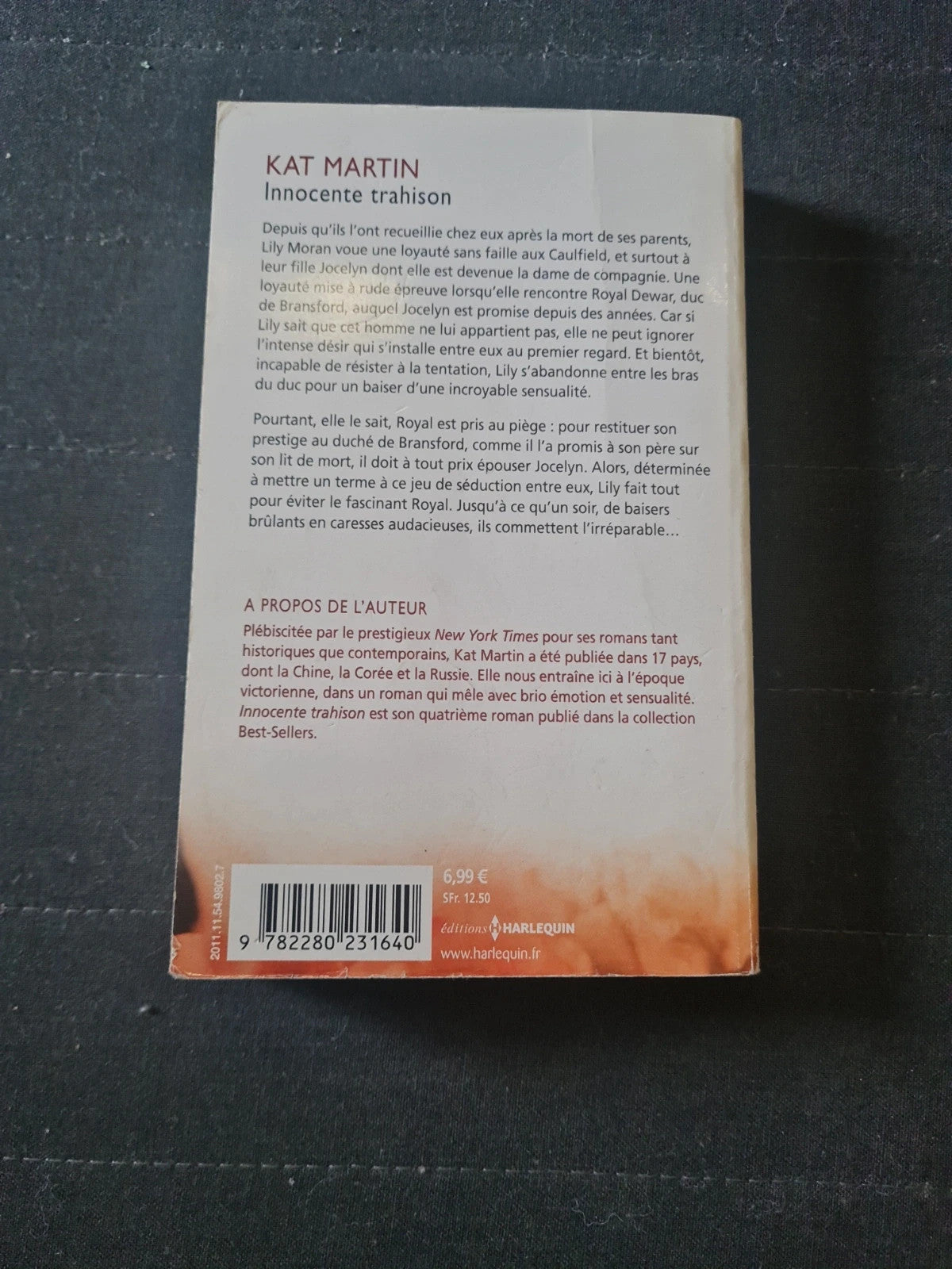 Innocente trahison, Kat Martin, Marie-José Lamorlette