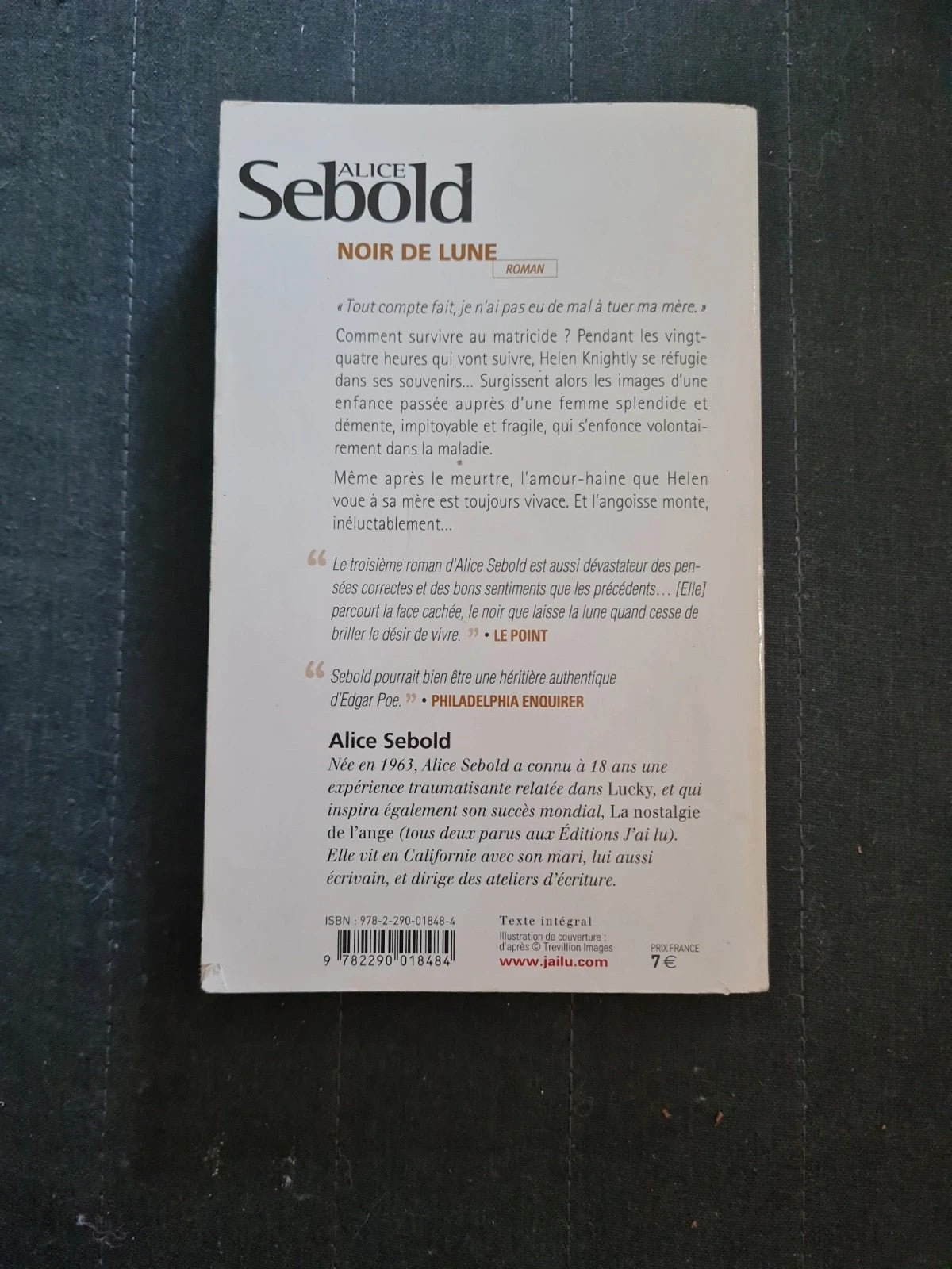 noir de lune, alice sebold