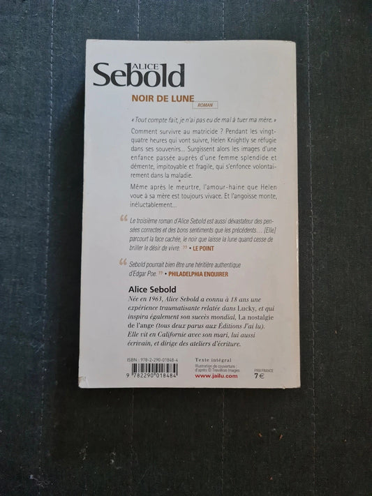 noir de lune, alice sebold