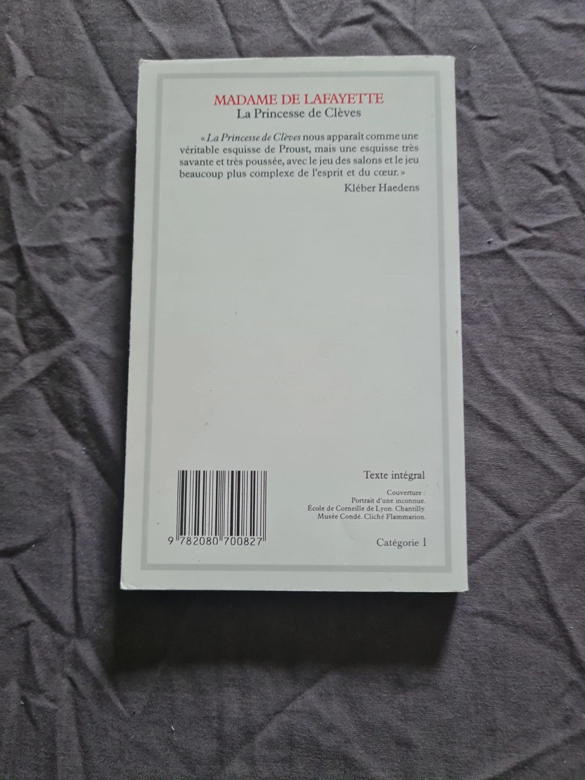 La Princesse De Cleves, Madame de Lafayette