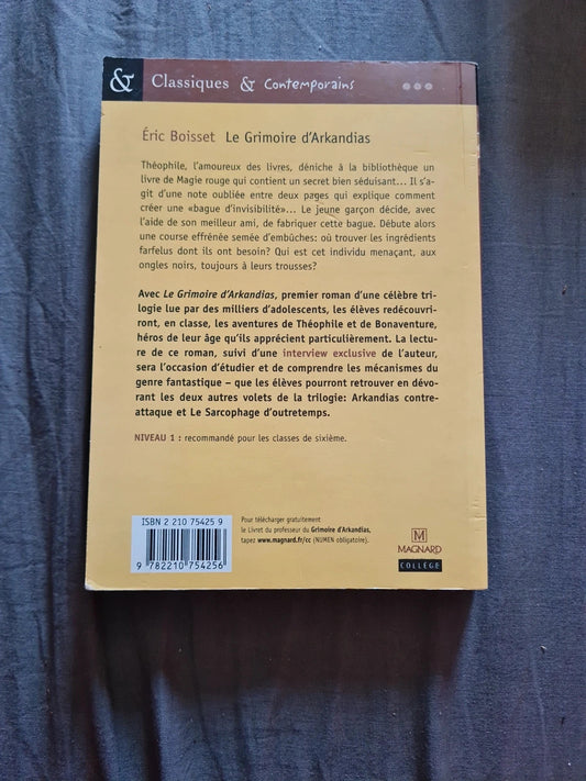 Le grimoire d'Arkandias , Éric Boisset