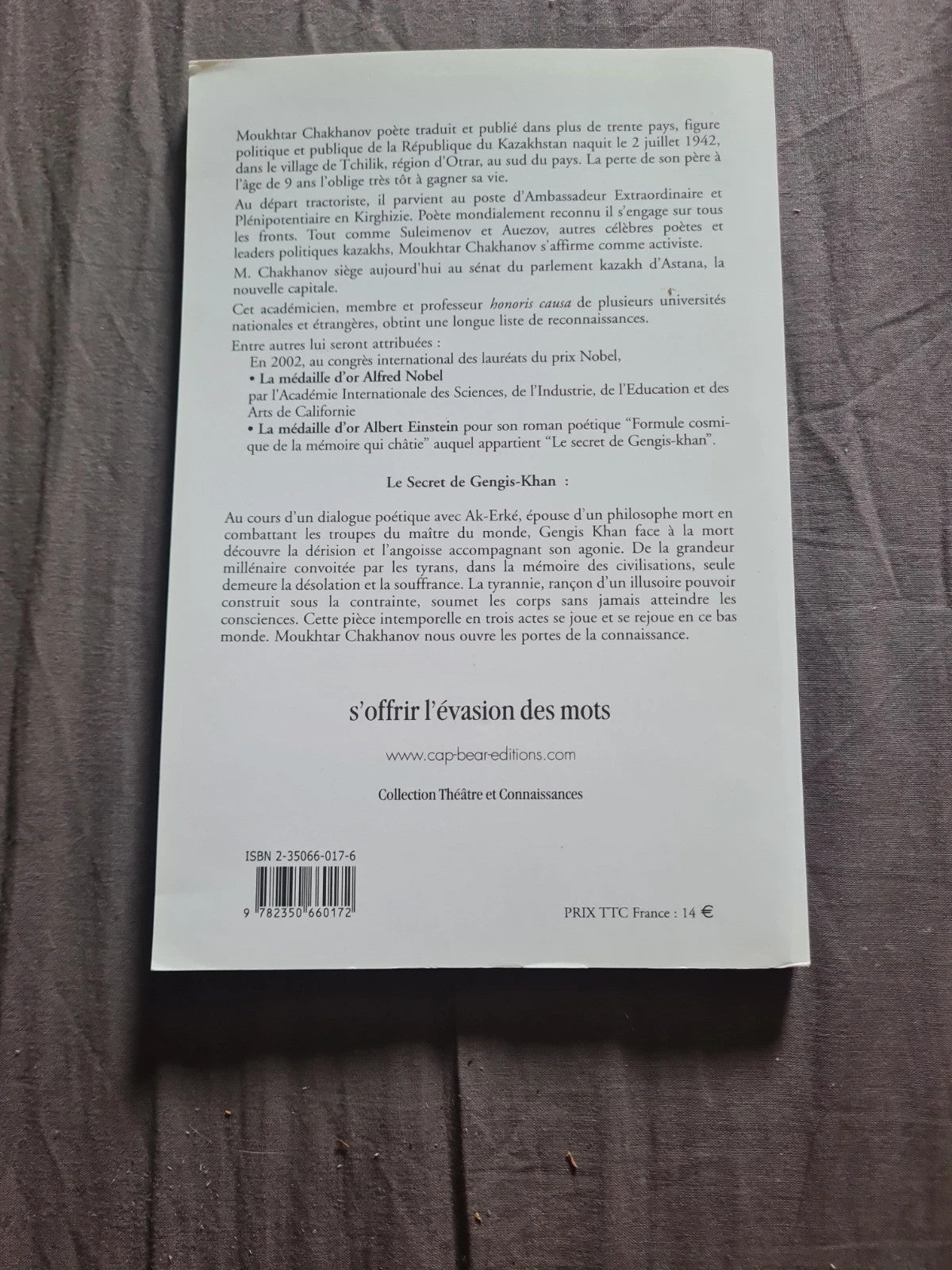 Le secret de Gengis-Khan "Angoisse précédant la mort du tyran