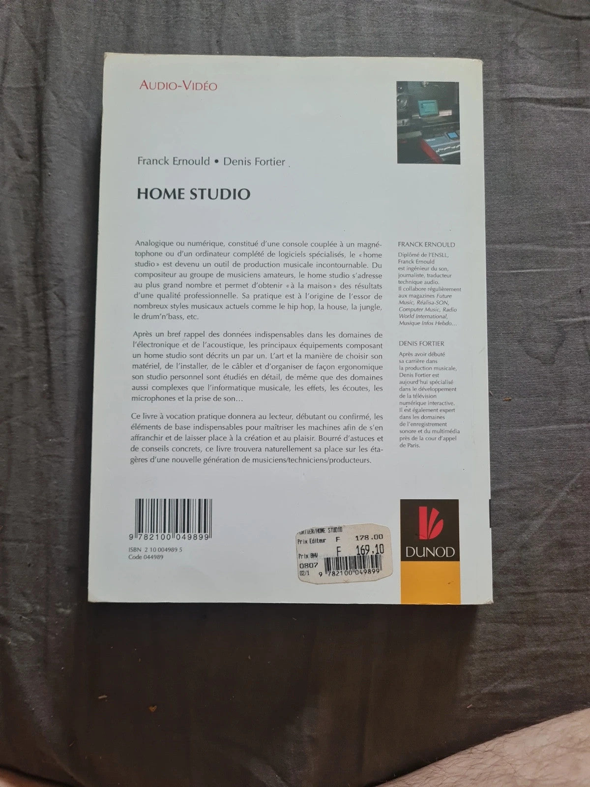 Home studio, Franck Ernould , Denis Fortier