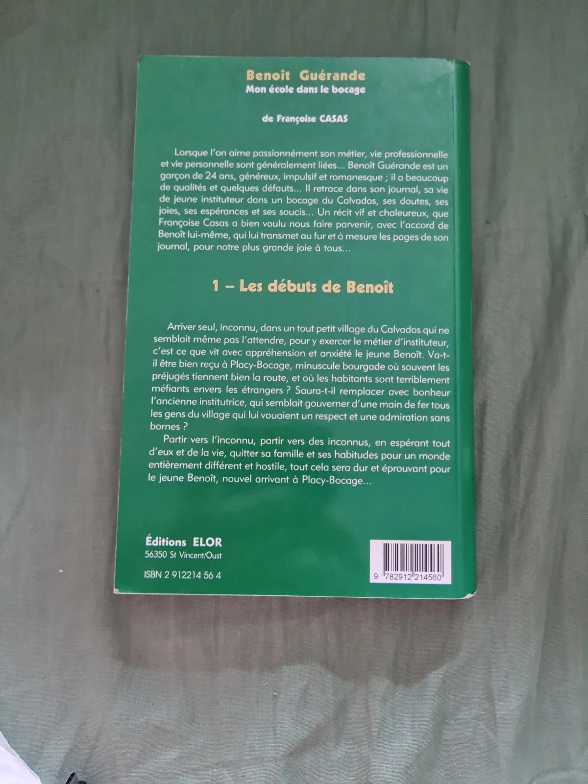 Benoît Guérande mon école dans le bocage , Françoise Casas