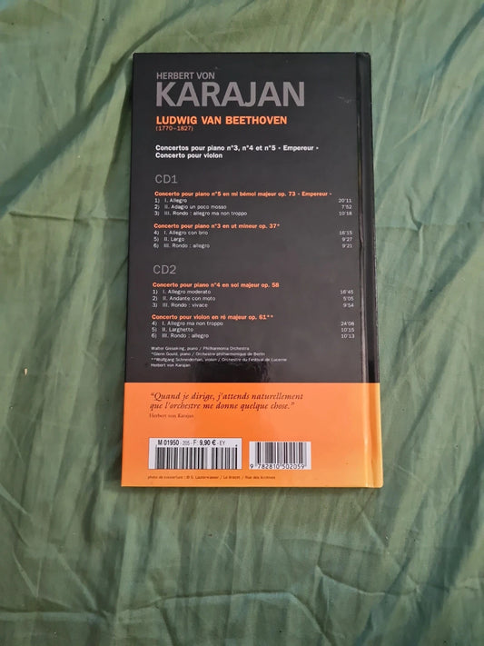 Herbert Von Karajan, Ludwig Van Beethoven , livre + double cd