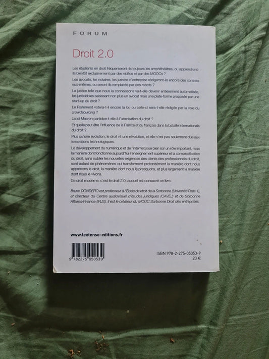 Droit 2.0 Apprendre et pratiquer le droit au 21e siècle, Bruno Dondero