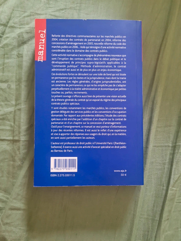 Droit des contrats administratifs 5ème édition , Laurent Richer , manuel Lgdj