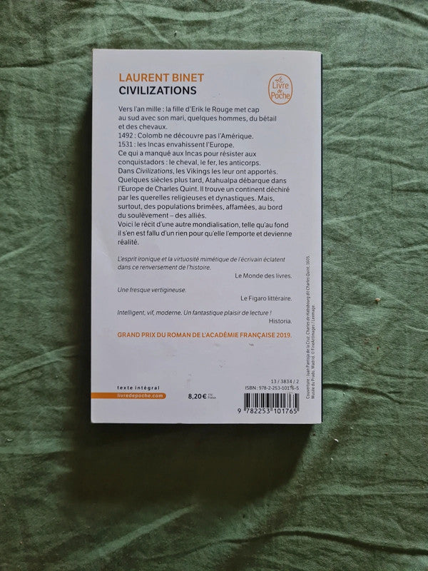 Civilisations, Laurent Binet