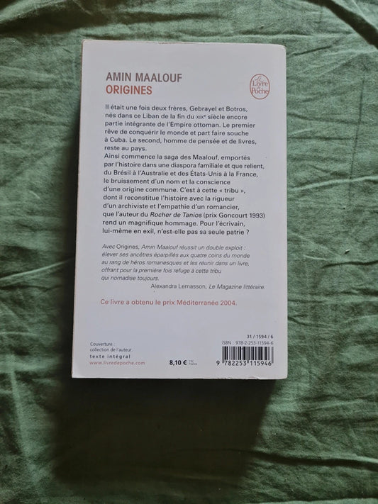 Origine , Amin Maalouf