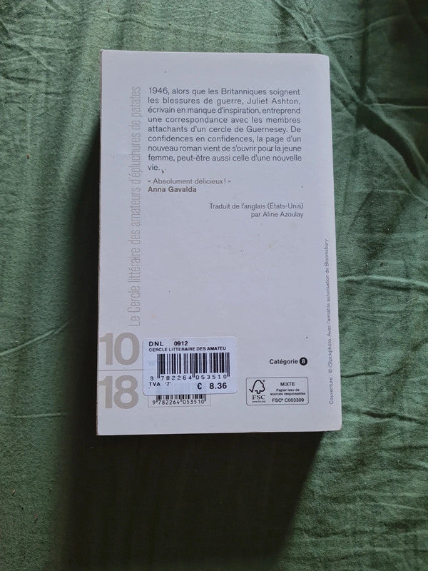 Le cercle littéraire des amateurs d'épluchures de patates , Mary Ann Shaffer , Annie Barrows