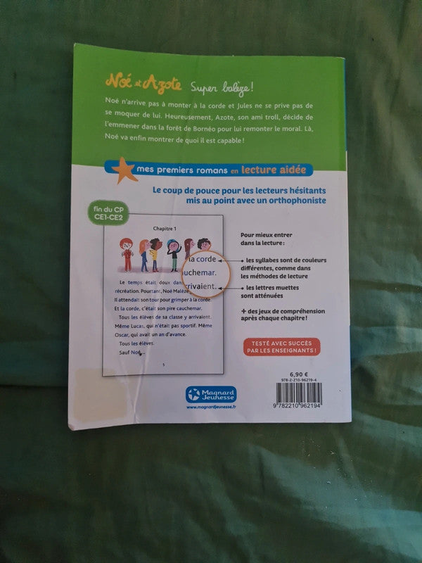 Noé et azote , super balèze , mes premiers romans en lecture aidée
