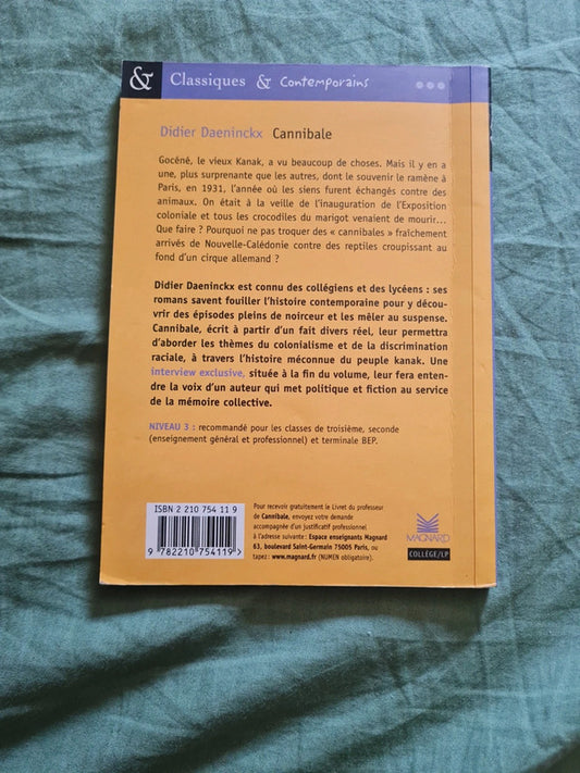 Cannibale, Didier Daeninckx