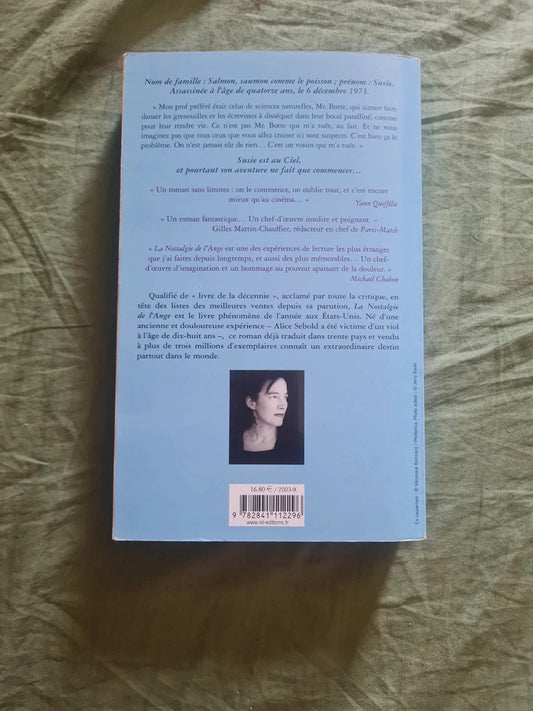 La nostalgie de l'ange, Alice Sebold, Nil éditions
