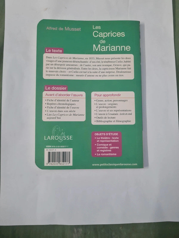 Les caprices de Marianne, Alfred de Musset