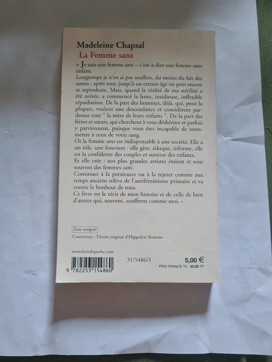 La femme sans , Madeleine Chapsal
