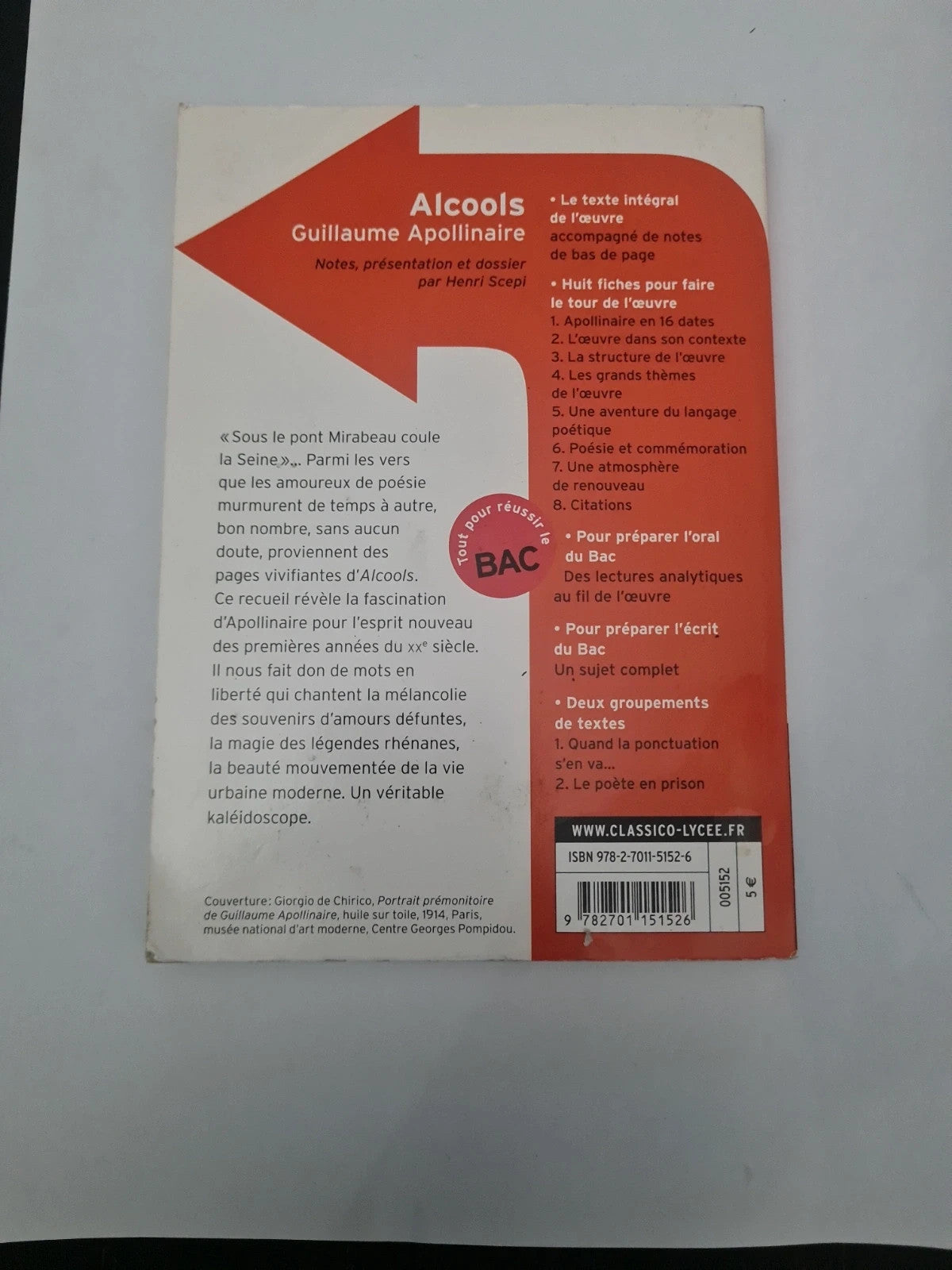 Alcools , Guillaume Apollinaire