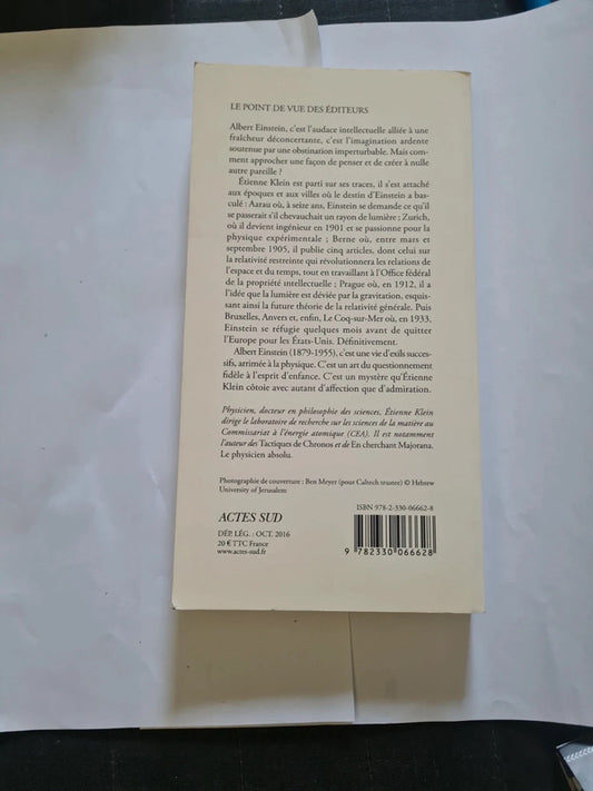 Le pays qu'habitait Albert Einstein, Étienne Klein