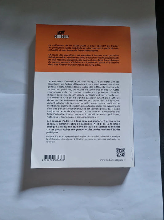 Actu'concours culture générale 2013/2014 , Philippe Solal