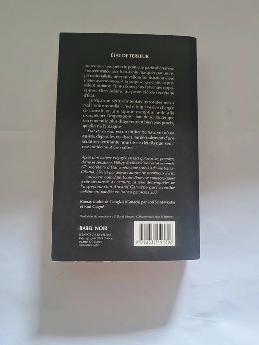 État de Terreur, Hillary Rodham Clinton , Louise Penny