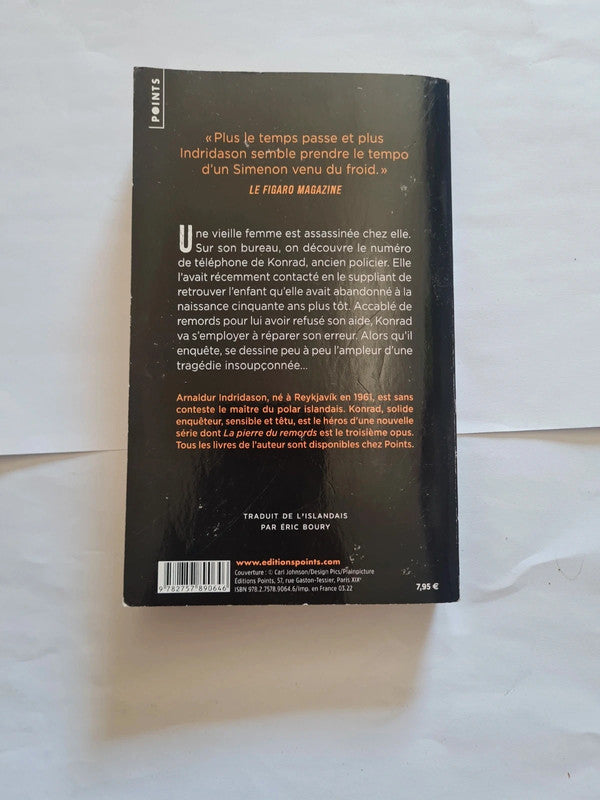 La pierre du remords , Arnaldur Indridason
