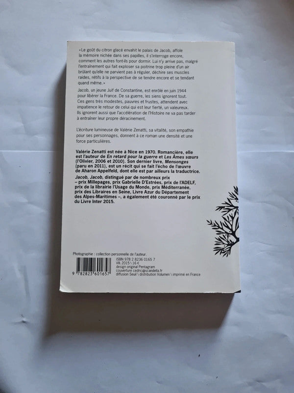 Jacob, Jacob, Valérie Zenatti