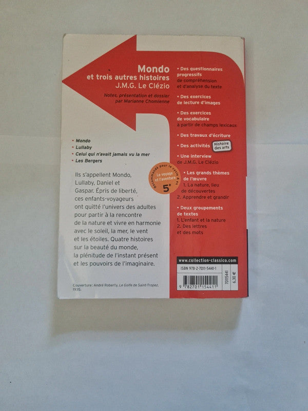 Mondo et trois autres histoires, J.M.G Le Clezio