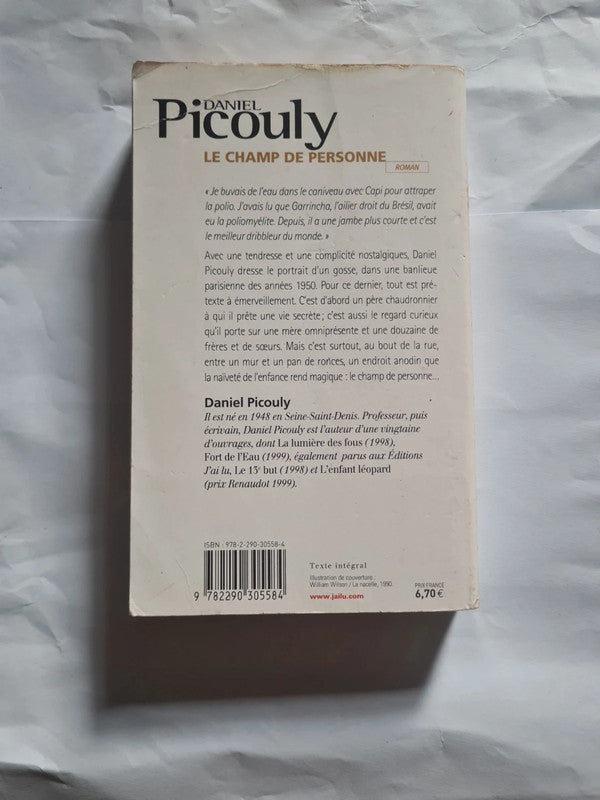 Le champ de personne , Daniel Picouly