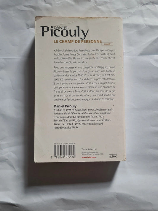 Le champ de personne , Daniel Picouly