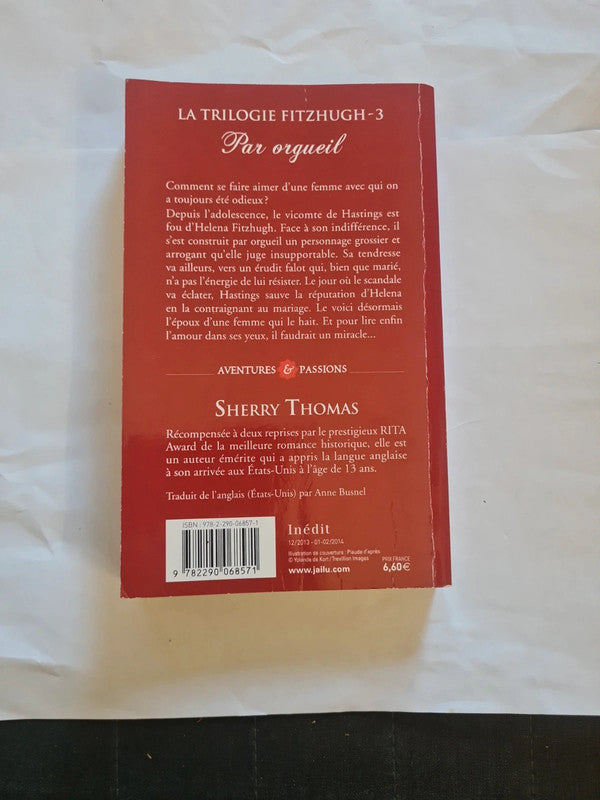 La trilogie Fitzhugh T3 par orgueil , Sherry Thomas