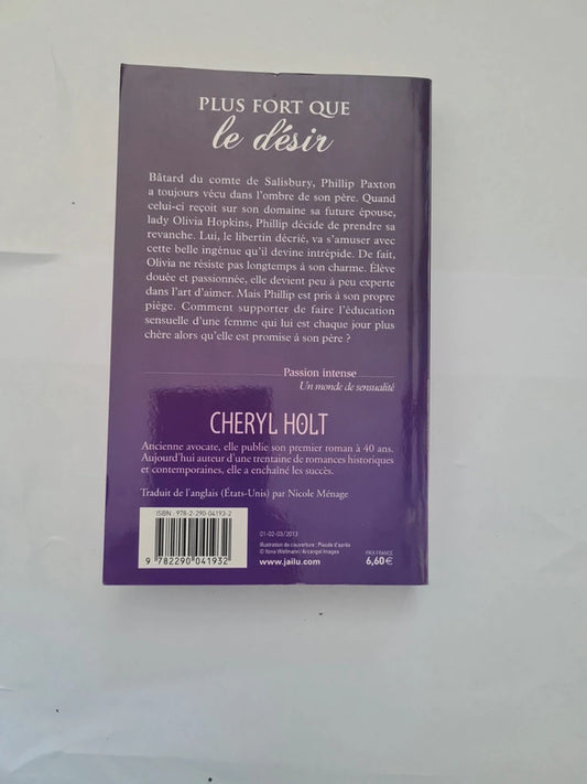 Plus fort que le désir, Cheryl Holt