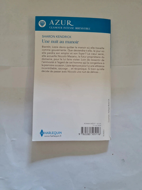 Une nuit au manoir, Sharon Kendrick