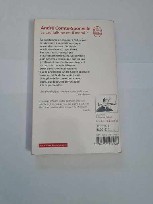 Le capitalisme est-il moral, André Comte Sponville