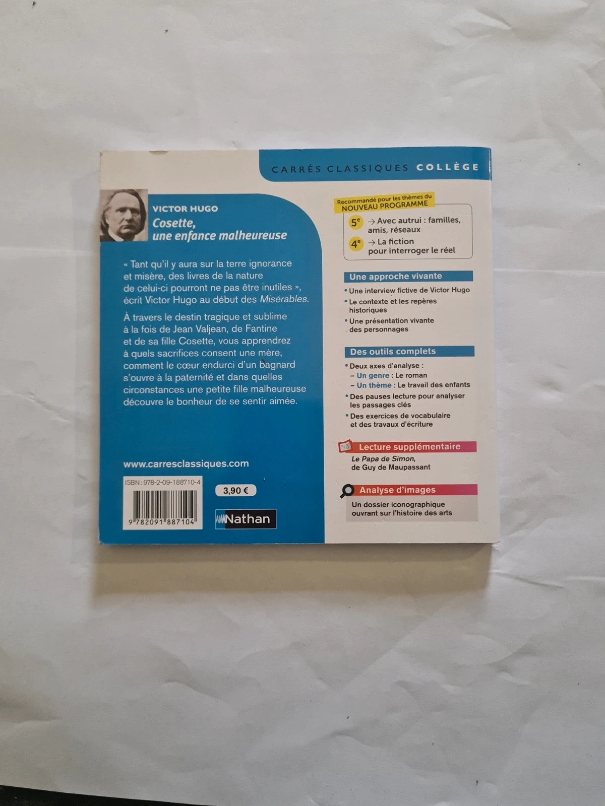 Cosette une enfance malheureuse, Victor Hugo