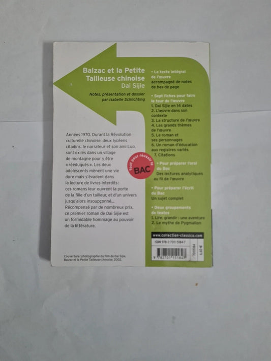Balzac et la petite Tailleuse chinoise, Dai Sijie