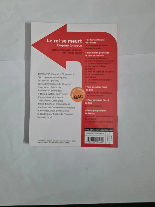 Le roi se meurt, Eugène Ionesco